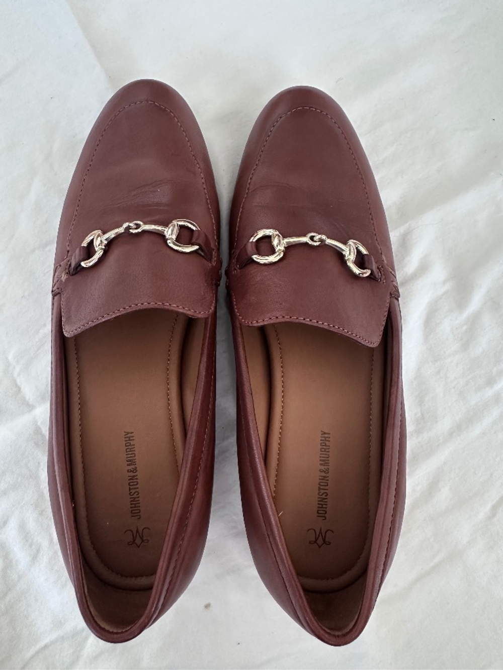 Johnston & Murphy Leather Horsebit Loafers Size 8M